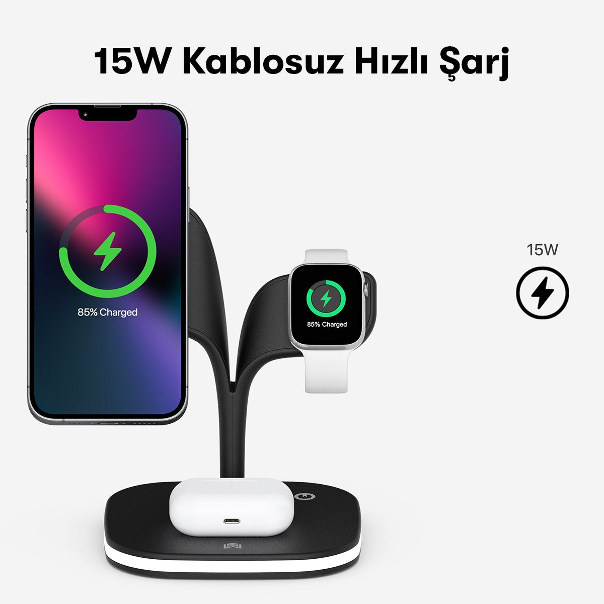 Cepax YM-UD22 Kablosuz Masaüstü Şarj İstasyonu - 7 Cepax YM-UD22 Kablosuz Masaüstü Şarj İstasyonu - 7
